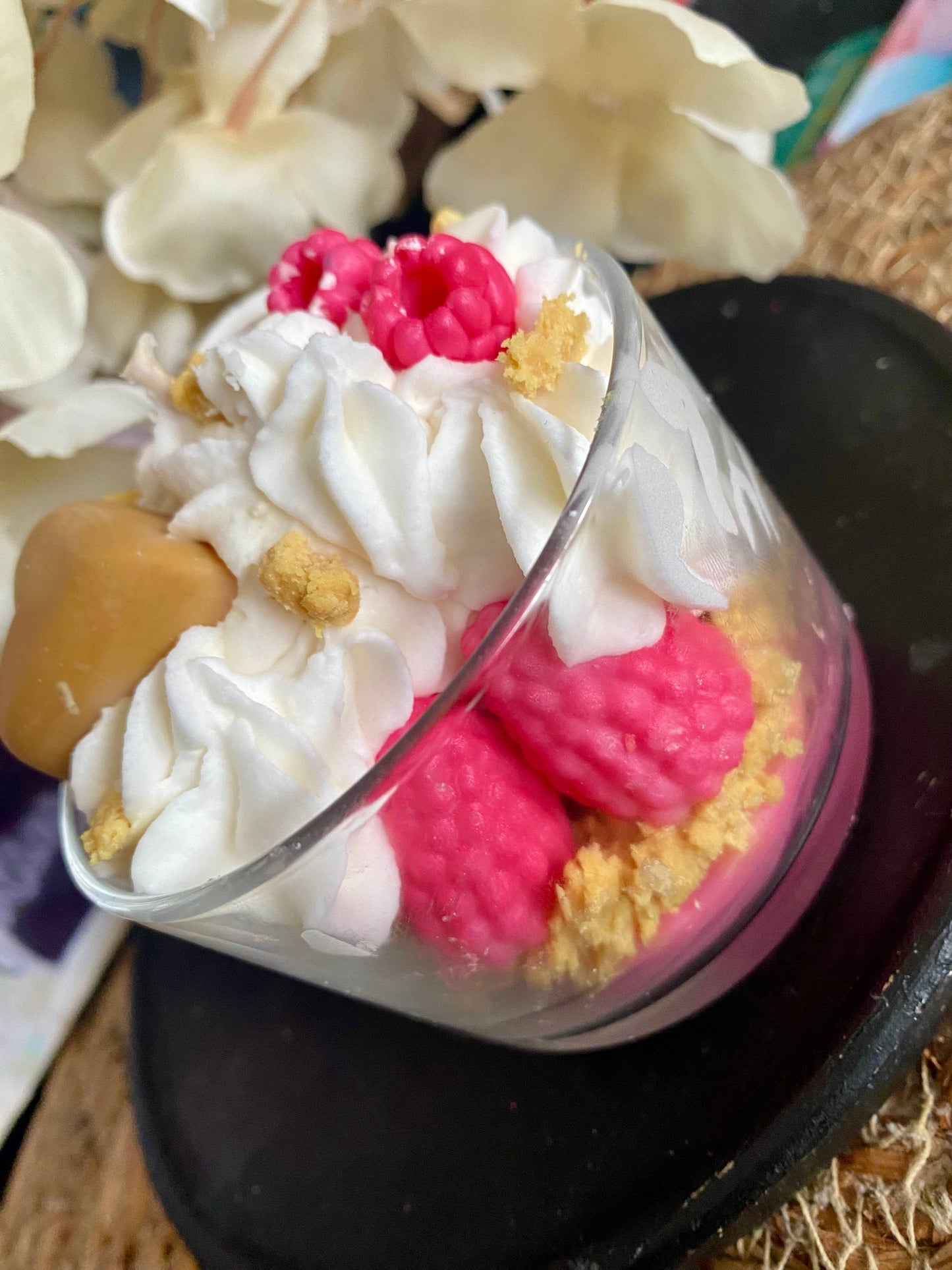 Les folies de Nicole gourmet kaars frambozen-karamel