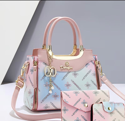3-Delige Dames Handtas Sets in Trendkleuren