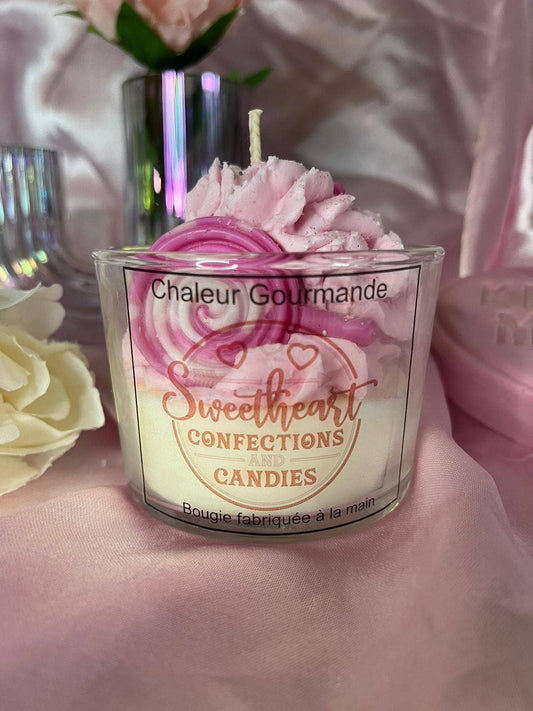 Sweetheart kaars met geur van regenbooglolly's