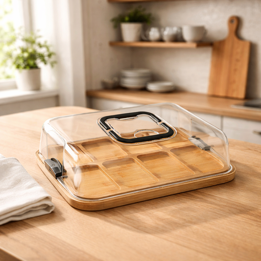 kaas/borrelplank met deksel