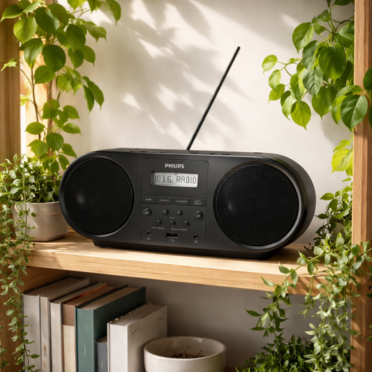 PHILIPS TAZ6000/10 – CD-speler met DAB+/FM | Krachtig Stereogeluid | Bluetooth | USB & Aux