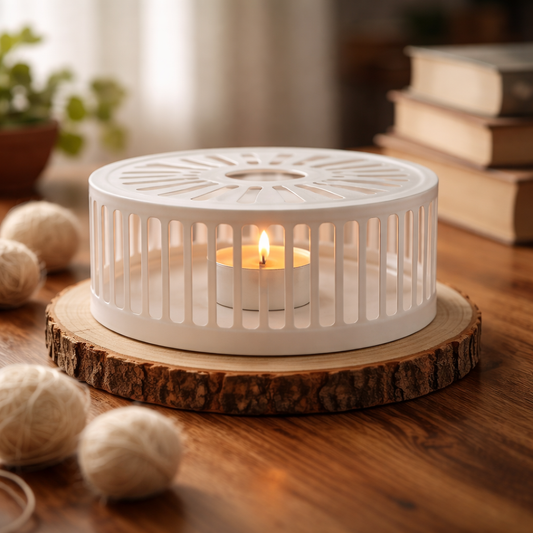 Creano theelicht zwart/wit