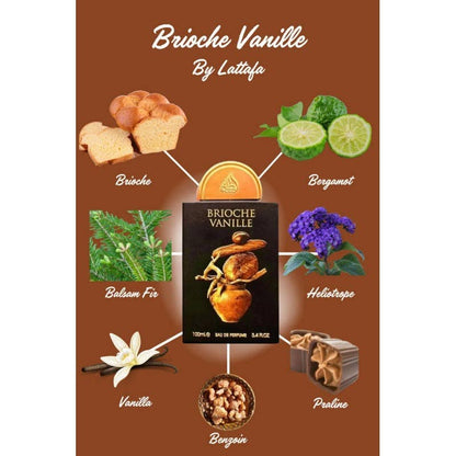 Brioche vanille LATTAFA P 100 ml + 200 ml + 20 ml