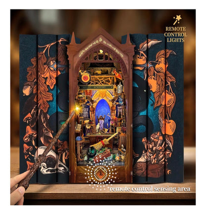 Book Nook Wooden 3D Puzzle Magic Academy incl. Wand