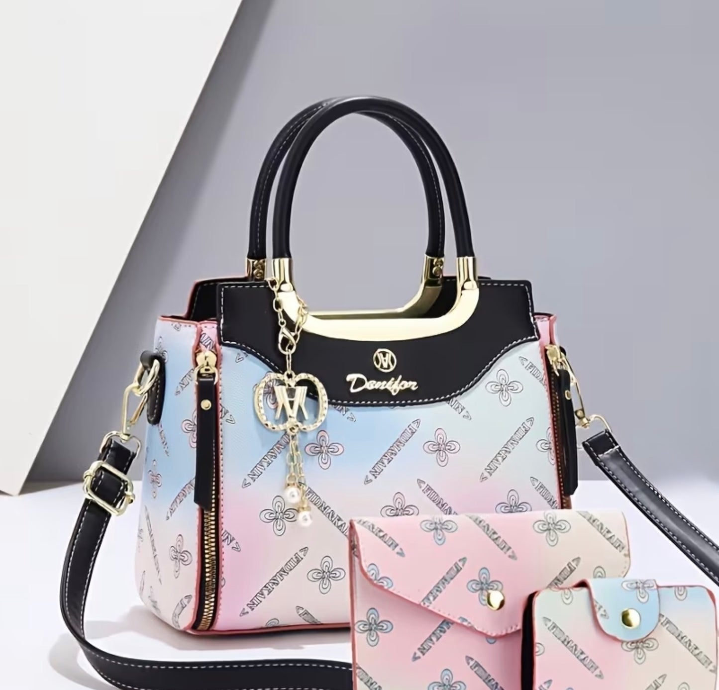 3-Delige Dames Handtas Sets in Trendkleuren
