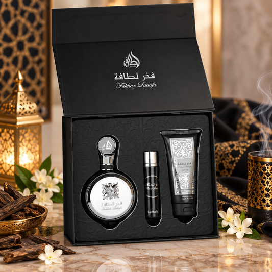 Fakhar Lattafa Giftset 100ml-12ml-100ml