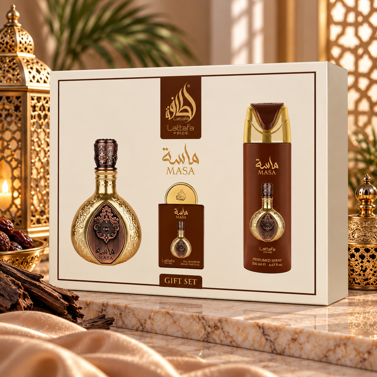 Giftset Masa 3st - LATTAFA P 100ml + 200ml + 20ml