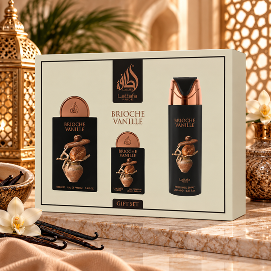 Brioche vanille LATTAFA P 100 ml + 200 ml + 20 ml