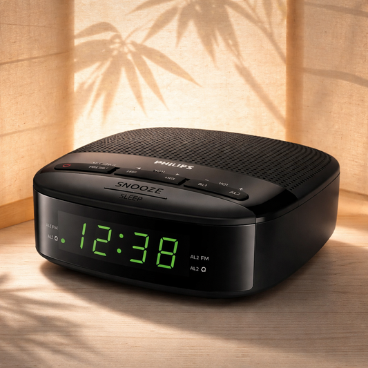 PHILIPS TAR3205 – Draagbare FM-radio | Compact | Krachtig Geluid | Batterij & Netstroom