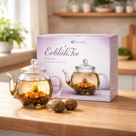 Geschenkset theepot 500 ml, 6 x zwarte thee