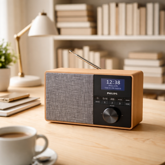 Philips TAR5505 / 10 draagbare digitale radio met DAB+, FM en Bluetooth ontvangst