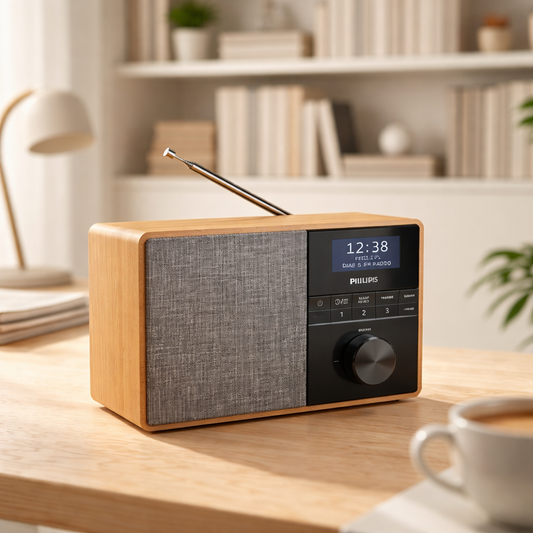 Philips TAR5505 / 10 draagbare digitale radio met DAB+, FM en Bluetooth ontvangst
