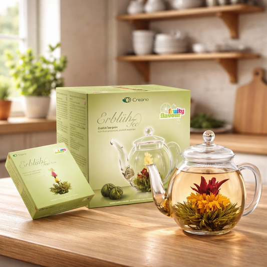 Geschenkset theepot 500 ml, 6 groene theeballen