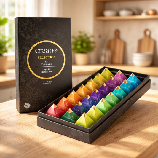 Theepakket met 18 piramidezakjes  45 g