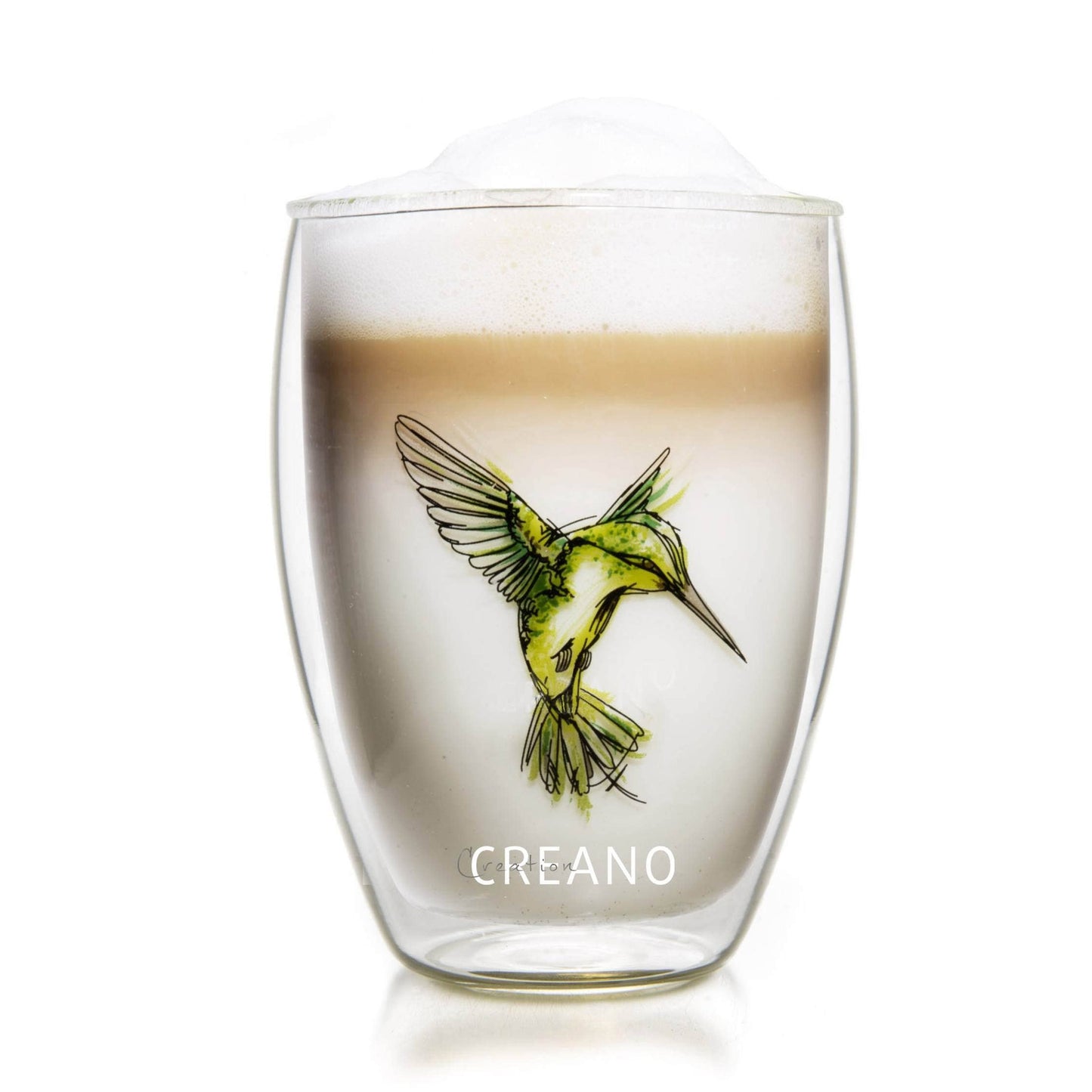 Thermisch glas “Hummi” groen, dubbelwandig, 250 ml, in luxe geschenkverpakking