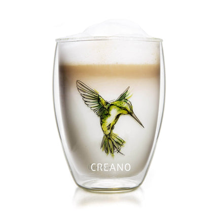 Thermisch glas “Hummi” groen, dubbelwandig, 250 ml, in luxe geschenkverpakking