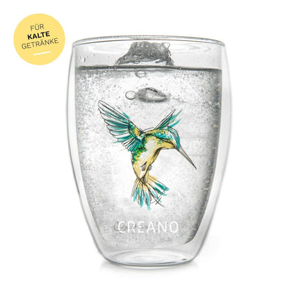 Thermisch glas “Hummi” groen, dubbelwandig, 250 ml, in luxe geschenkverpakking