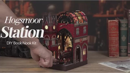 Book Nook Wooden 3D Puzzle Magic Station