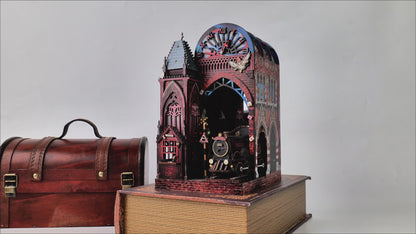 Book Nook Wooden 3D Puzzle Magic Station